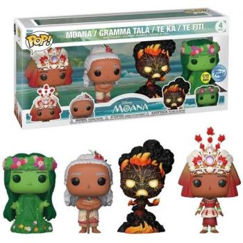 Funko Pop Disney Moana Exclusive 4-Pack (Glow-in-the-Dark)