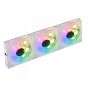 Kit de 3 Ventiladores Suplementarios Blancos Mars Gaming MF-LINKFINITYKITW con Iluminación ARGB de 120mm