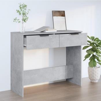 Mesa consola de madera contrachapada 90x36x75 cm en colores Blanco, Negro y Roble Sonoma; Mesa de sofá, Mesa de Entrada para Salón, Consola de Entrada, Mueble Recibidor, Mesita auxiliar