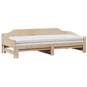 Sofá cama nido madera maciza de pino 90x190 cm con cama extraíble
