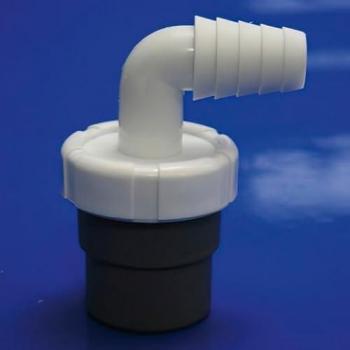 Conector Macho PVC para Toma de Lavadora y Lavavajillas ABRISA, Blanco
