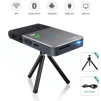 OTHA Mini Proyector Portátil DLP LED Video Inalámbrico 1080p HD