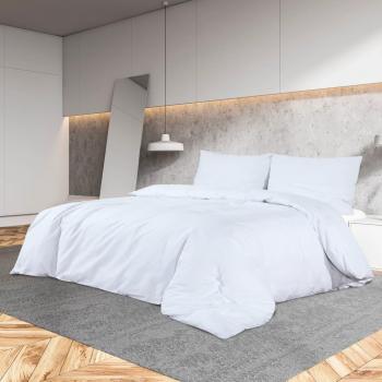 Juego de funda nórdica blanco en microfibra ligera 220x240 cm