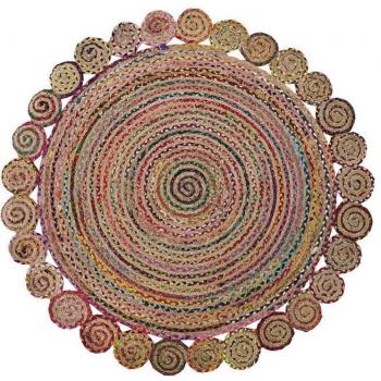 Alfombra DKD Home Decor Multicolor Árabe (200 x 200 x 1 cm)