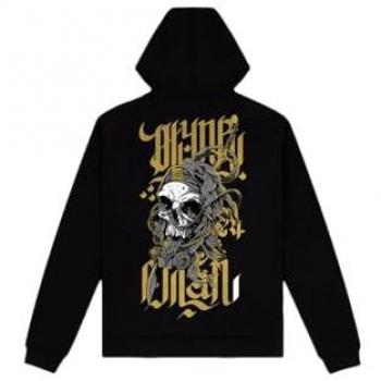 Desert Skull Lightweight Black Men's Hoodie by Dolly Noire