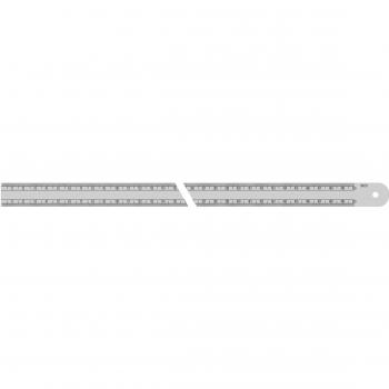 Metrica 24083 Regla 1000X20X0,5MM CROMADA 20 x 0,5 mm, Plateado, 1000mm