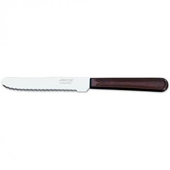 Arcos Cuchillos de Mesa, Cuchillo de Mesa, Hoja de Acero Inoxidable Nitrum 110 mm, Mango de Polipropileno, Color Marrón