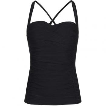 Top de Tankini Protest Mix Eloise para mujer, color negro, talla 42C