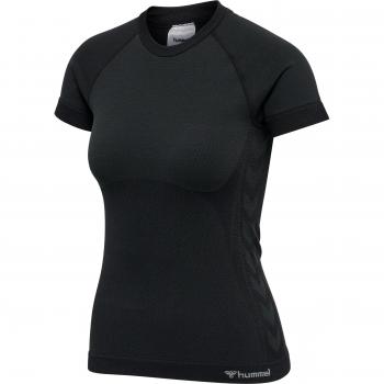 Hummel Clea Women's Seamless Black T-Shirt - Size L