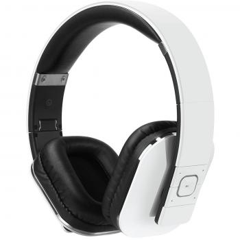 August EP650 Wireless Bluetooth Over Ear Headphones with NFC, Multipoint, Microphone, and 15-Hour Battery Life - White