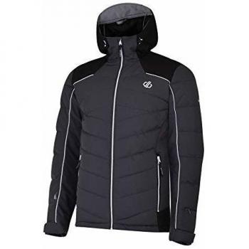 Dare 2b Maxim - Chaqueta de esquí y snowbard para Hombre, Impermeable y Transpirable, Acolchada, con Falda de Nieve y Capucha, Hombre, Color Ebony/Black, tamaño XX-Large