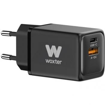 Cargador GaN de Pared Woxter PE26-175 con 1xUSB Tipo-C, Cable USB Tipo-C incluido, 1xUSB adicional, potencia de 48W