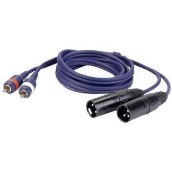 Cable de extensión RCA 2 Macho / 2 Hembra de 1,5 metros DAP Audio FL27
