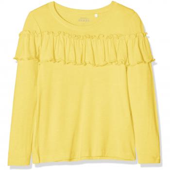 NAME IT Nkfvalda LS Top T Noos, suéter para Niñas, Amarillo Primrose Yellow, 98