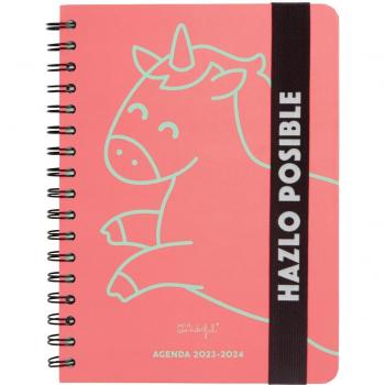 Agenda Escolar 2023-2024 Mr. Wonderful Semanal Hazlo Posible - Color Rosa