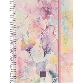 Agenda Espiral 18 Meses 2024-2025 Pretty