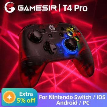 GameSir T4 Pro Wireless Multi-Platform Game Controller for Nintendo Switch and Mobile Devices - White