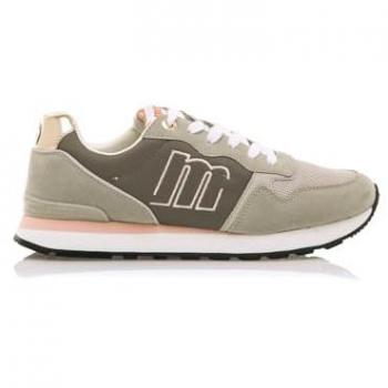 MTNG Joggo Zapatillas Deportivas Mujer Verde con Cierre de Cordones y Puntera Redonda, Talla 39, Diferentes Texturas, Modelo 60441