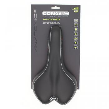 CONTEC Trekkingsattel 'Anatomic 2 - TSZ BOW' 'Hi-Density' PU-Schaum mit einer Komfort Gel Einlage SB-verpackt, Vakuum-versiegelt und zu 100 % wasserdicht, patentierter D2