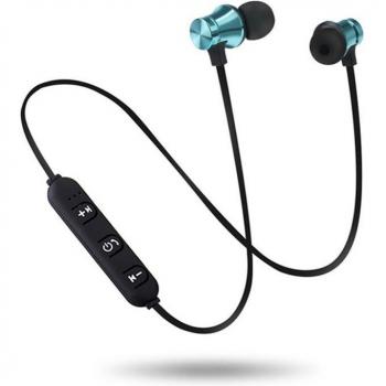 Auriculares Bluetooth Deportivos Magnéticos Inalámbricos con Banda para el Cuello y Micrófono, Estéreo de Metal para Todos los Teléfonos