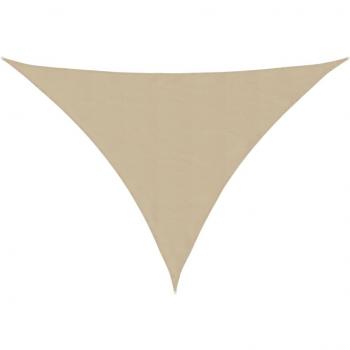 Toldo de vela triangular Oxford beige 4x4x5,8 m