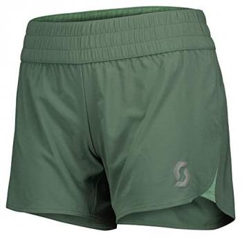 Pantalón corto running mujer TRAIL RUN LT Scott, características: ligero, transpirable, diseño específico para trail running, ajuste cómodo, tejido de secado rápido, color Smoked Green/Glade Green, talla XS