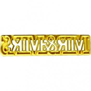 FMM MR&MRS Curved Words Sugarpaste Sugarcraft Cutter Stencil for Cake Decoration