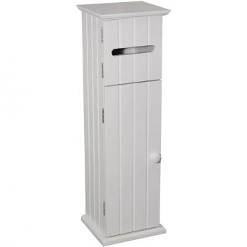 AMERICAN COTTAGE - armario para baño con soporte para rollos de papel higienico - color blanco