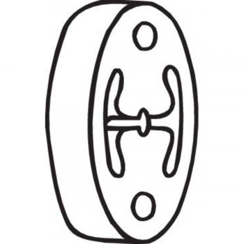 Tira de goma para sistema de escape BOSAL 255-212