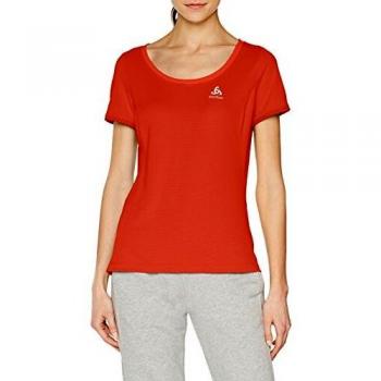 Odlo Bl Top Crew Neck S/S Kumano F-Dry Light Camiseta, Mujer, Dubarry, L