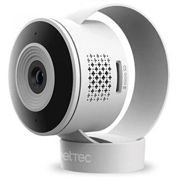 PetTec CAM Lite - Cámara de Vigilancia Inalámbrica para Mascotas con App, Sensor Movimiento, Zoom, Altavoz, Micrófono, Visión Nocturna - Cámaras WiFi FullHD para Seguridad de Hogar, Perros, Gatos