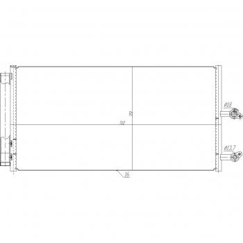Condensador de aire acondicionado EASY FIT NRF 350470