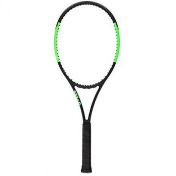 Wilson Blade 98UL 16X19 FRM W/O Raqueta de Tenis, Unisex Adulto, Negro/Verde