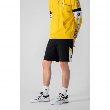 Pantalón corto Champion con franja de contraste para hombre en color negro