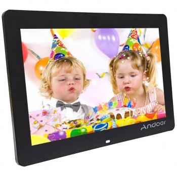 Marcos digitales Andoer 8 Pulgadas 1024 x 600 HD TFT-LCD Marco de Foto Digital Música