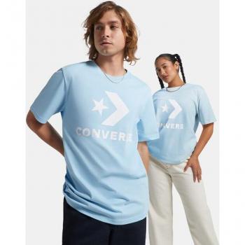 Camiseta unisex Go-To Star Chevron Logo Standard Fit Converse, color azul, talla XL