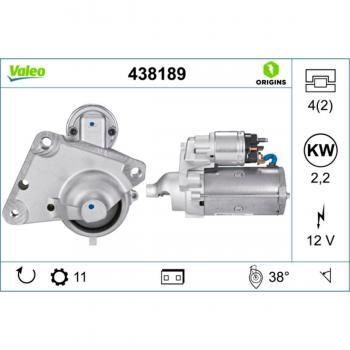 Motor de arranque VALEO ORIGINS NEW VALEO 438189