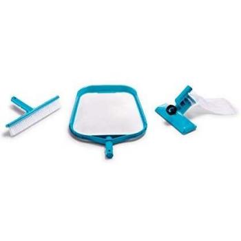 Intex 29056 - Kit de limpieza básico recoge hojas, cepillo y cabezal