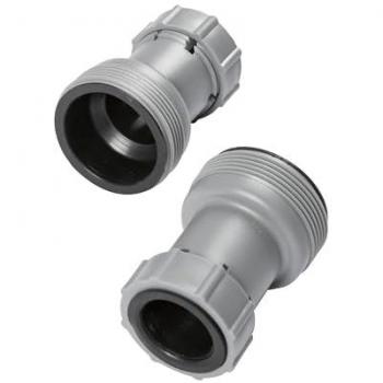 Conector manguera depuradora Bestway 32 mm / 38 mm - Adaptador de Manguera para sistemas de filtración, compatible con mangueras de 32 mm y 38 mm, fabricado en plástico resistente,