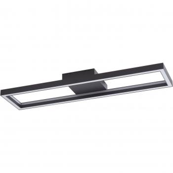 Plafón LED inteligente Lucande Tjado, 100 cm, negro, RGBW, moderno de metal para salón y comedor (1 llama)