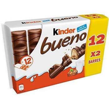 Kinder Bueno, 12 x 43g, Pack de 12.