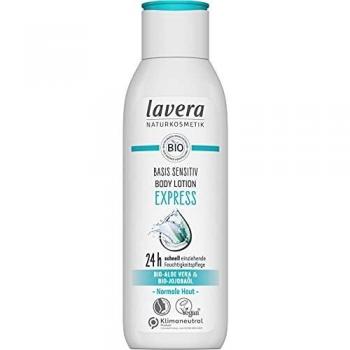Lavera Basis Sensitiv Express Body Lotion with Organic Aloe Vera and Jojoba Oil, 250ml