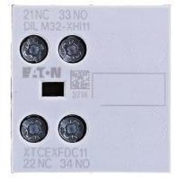 Eaton DILM32-XHI11 Auxiliary Contact Block 1 NO/1 NC, Pluggable, 4 A
