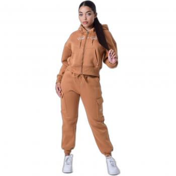 Project X Paris Women's Zipped Hoodie - Camel, Size L