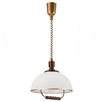 Lámpara de Suspensión Ramona EPIKASA, Vidrio, Madera, Plástico y Cobre - 30x30x64 cm
