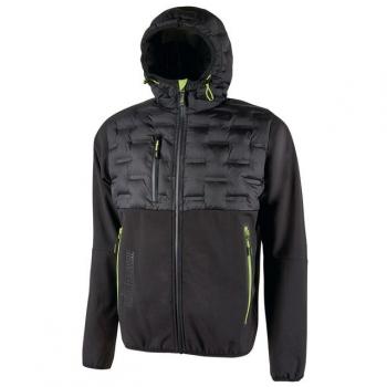 Chaqueta softshell híbrida Spock U-Power negra talla M