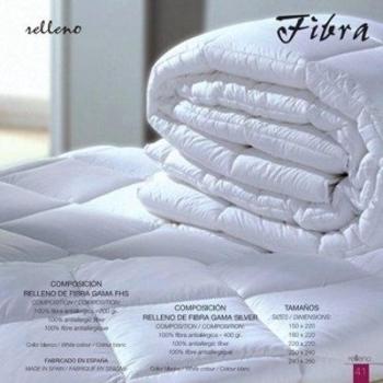 Mila Rosa 11505 - Relleno nórdico de fibra hueca siliconada, 240 x 220 cm, color blanco