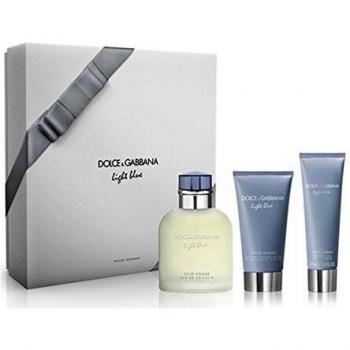DOLCE & GABBANA LIGHT BLUE POUR HOMME ESTUCHE EDT 125 ML+SHOWER GEL 50ML+AFTER SHAVE BALM 75