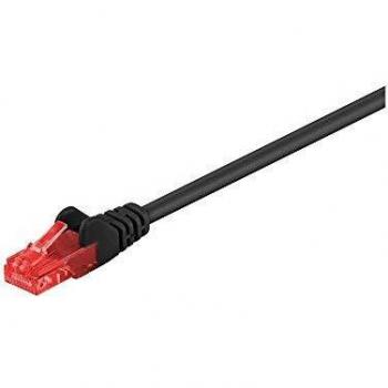 Cable de red U/UTP Cat. 6 de 25m, negro