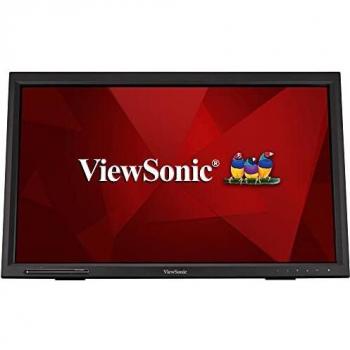 ViewSonic TD2423 Monitor Táctil de 24 Full-HD, HDMI, USB, multitáctil de 10 Puntos, Soporte Integrado, Altavoz, Negro